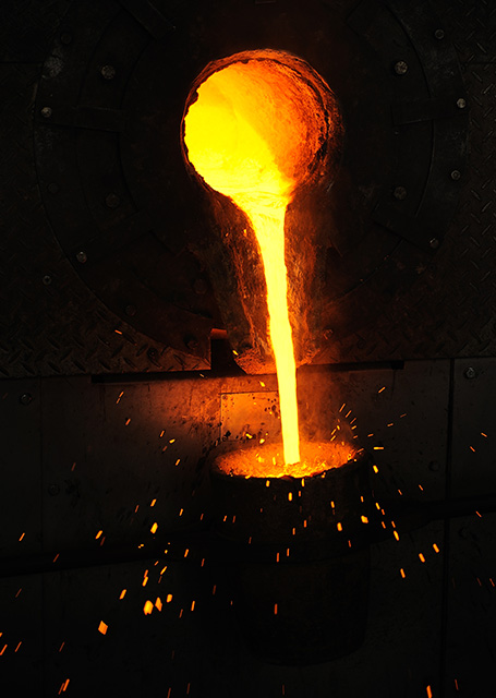Pouring Molten Metal